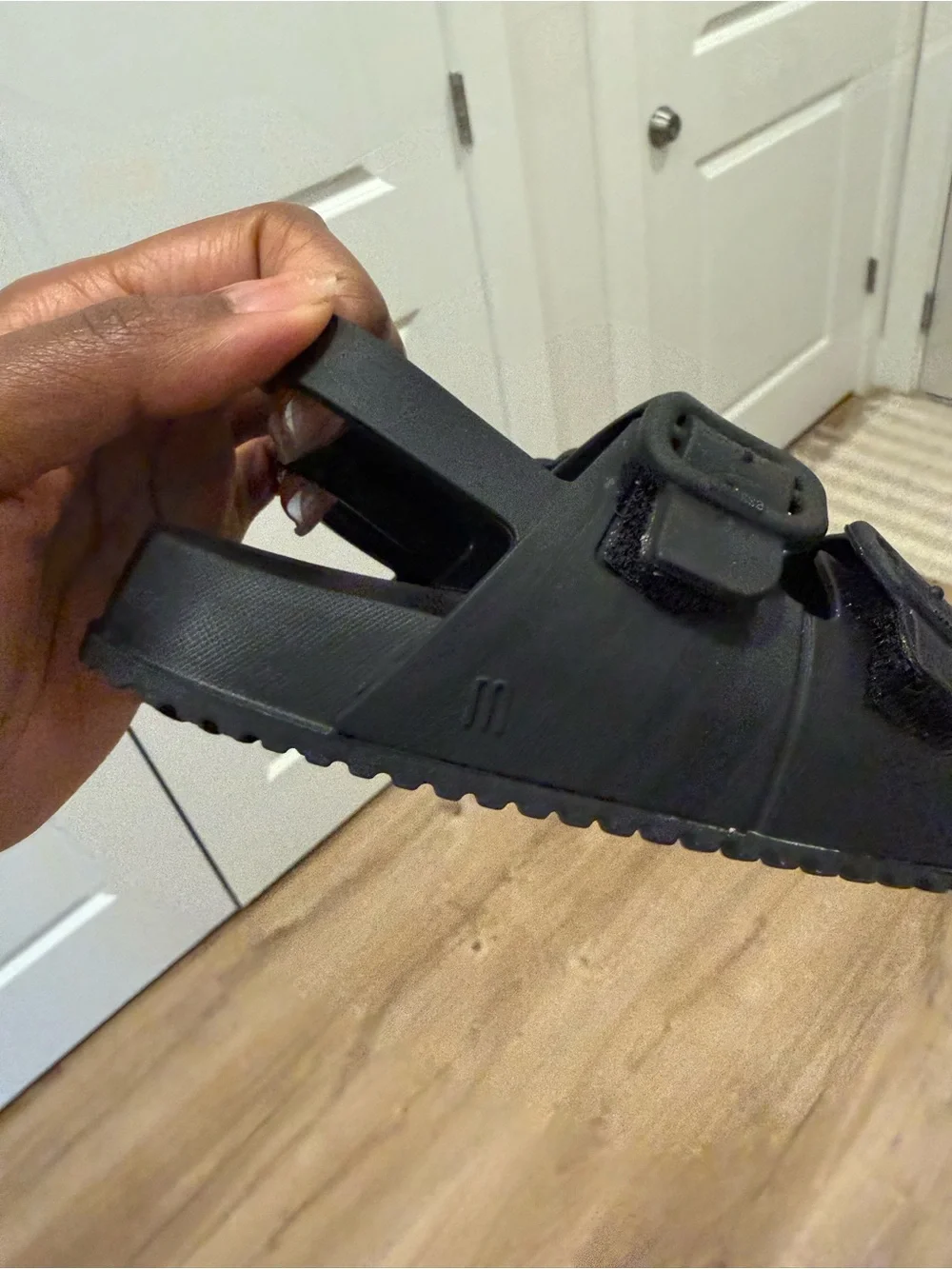 Mini Melissa brand new Black Adjustable Buckle Sandals